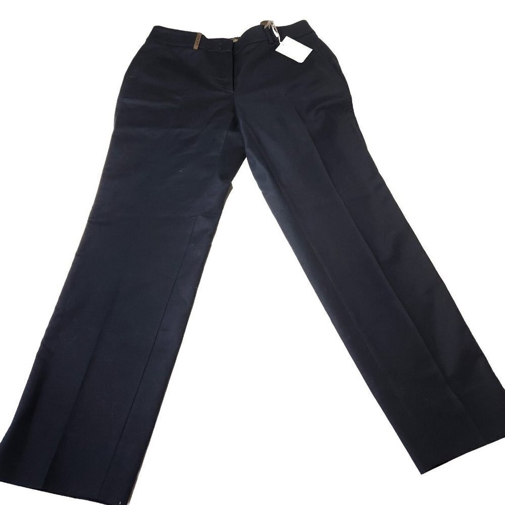 Paul Stuart Women's Size 8 Pants New Navy Career Italian